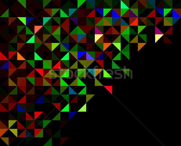 Foto stock: Resumen · vector · geométrico · color · negocios · tecnología