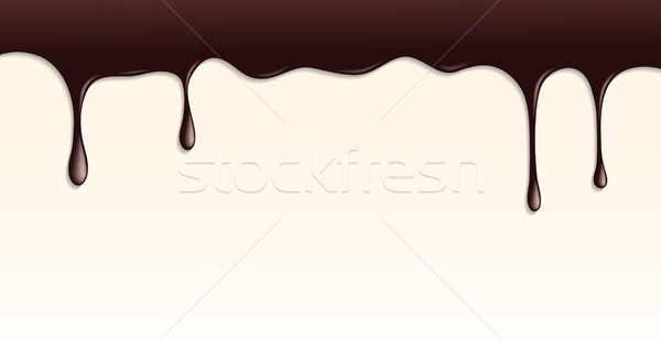 Stock foto: Geschmolzen · Zartbitter-Schokolade · weiß · Essen · Schokolade · Hintergrund