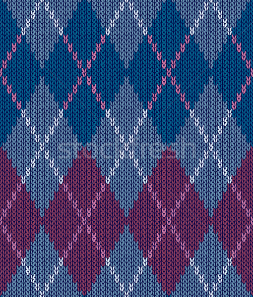 Style Seamless Blue White Pink Color Male Knitted Pattern Stock photo © ESSL
