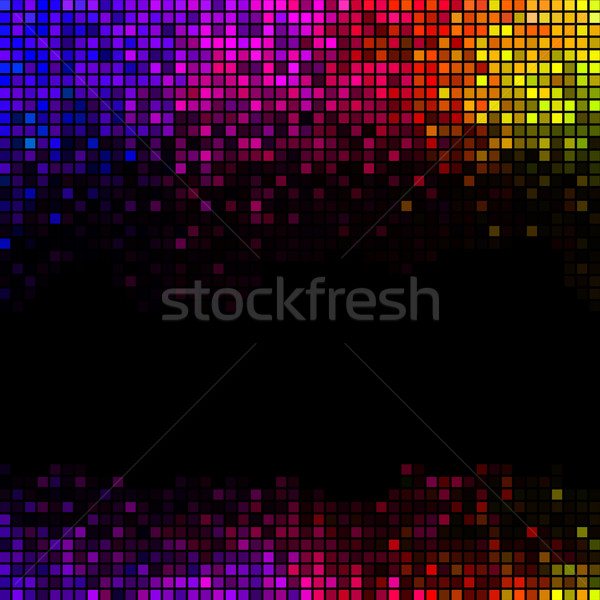 Soyut ışıklar disko kare piksel mozaik Stok fotoğraf © ESSL