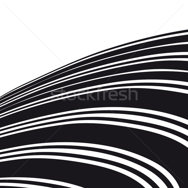 Foto stock: Resumen · blanco · negro · curva · líneas · papel · carretera