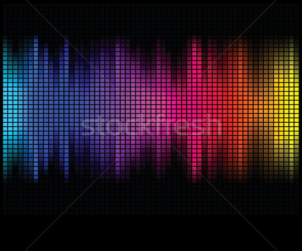 Résumé lumières disco carré pixel mosaïque [[stock_photo]] © ESSL
