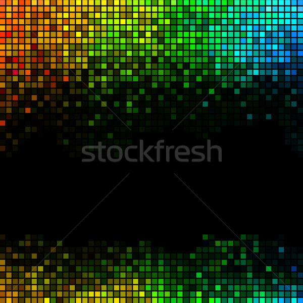 Abstract luci discoteca piazza pixel mosaico Foto d'archivio © ESSL