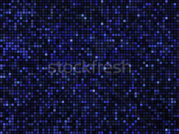 Résumé mosaïque carré pixel lumières bleu [[stock_photo]] © ESSL