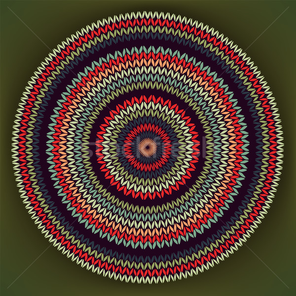 Stockfoto: Abstract · etnische · stijl · cirkel · eenvoudige · kleur