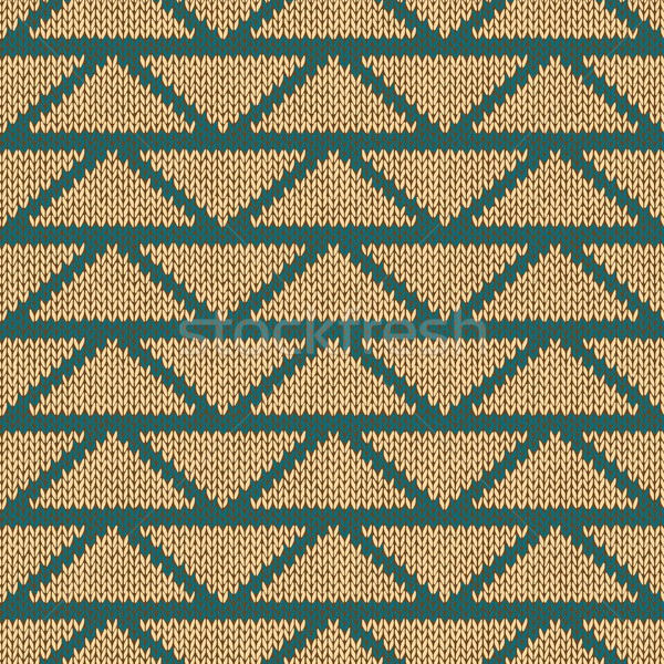 Ethnic Style Seamless Knitted Pattern Stock photo © ESSL