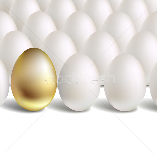 Oro vettore uovo bianco unico Foto d'archivio © ESSL