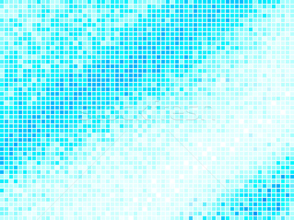 Soyut açık mavi karo kare piksel mozaik Stok fotoğraf © ESSL