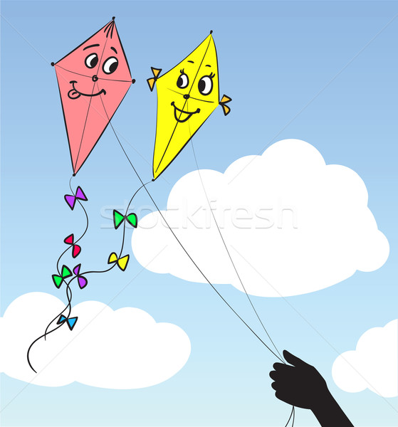 Two kites in the sky  Stock photo © ESSL