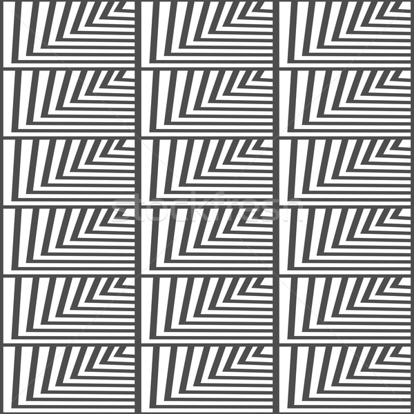 Bezszwowy geometryczny wektora wzór czarno białe kolor Zdjęcia stock © ESSL
