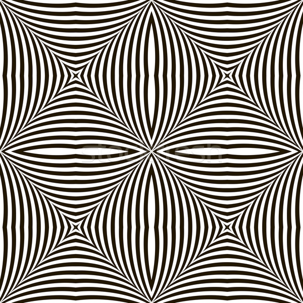 Black and White Geometric Vector Shimmering Optical Illusion. Mo Stock photo © ESSL