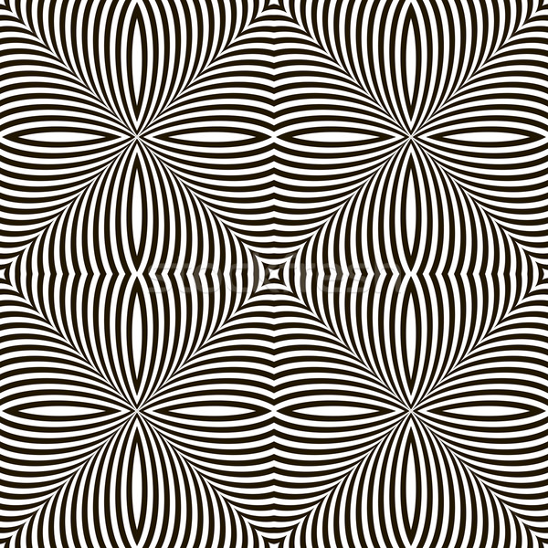 Black and White Geometric Vector Shimmering Optical Illusion. Mo Stock photo © ESSL
