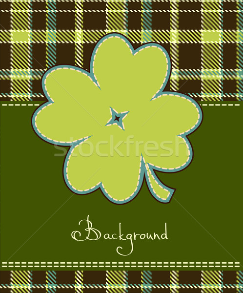 Four leaf clover textile label  Stock photo © ESSL