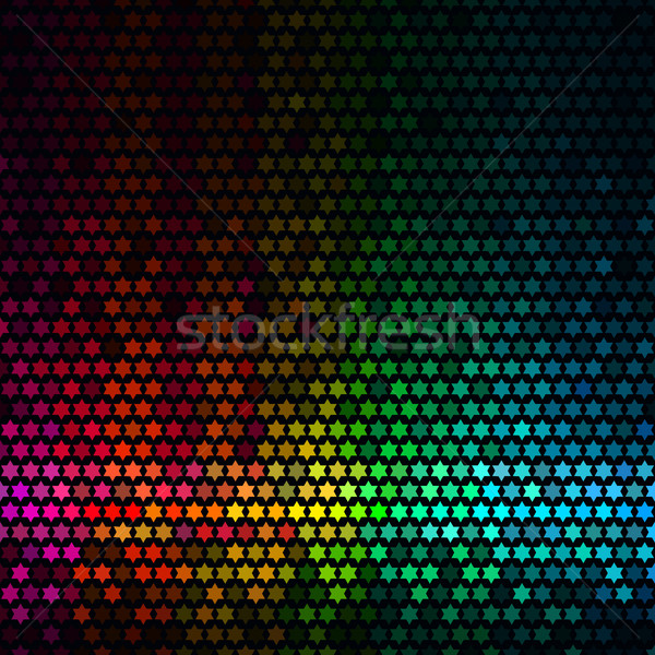 Résumé lumières disco star pixel mosaïque [[stock_photo]] © ESSL