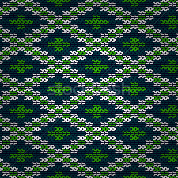 Seamless Knitted Pattern Stock photo © ESSL