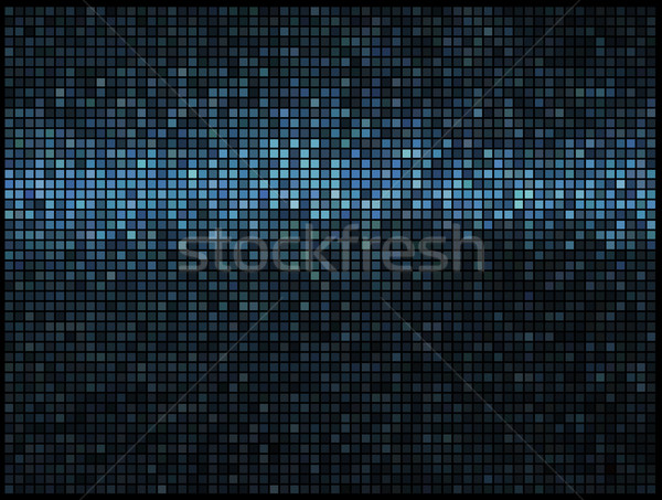 Résumé lumières bleu disco carré pixel [[stock_photo]] © ESSL