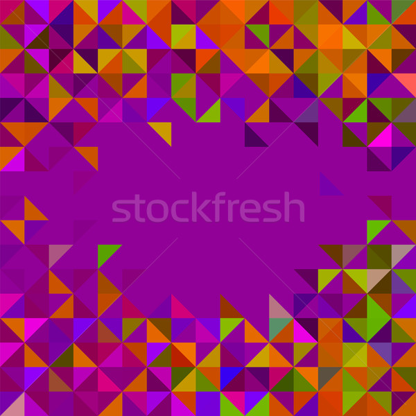Abstract geometric trendy mozaic culoare pixeli Imagine de stoc © ESSL