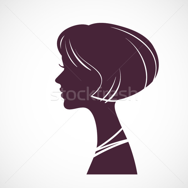 Girl silhouette head  Stock photo © ESSL