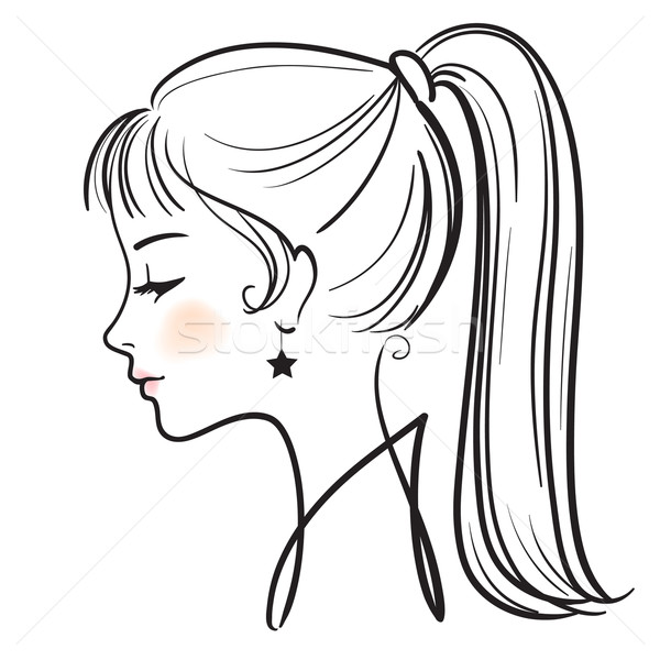 Beautiful woman face vector illustration  Stock photo © ESSL