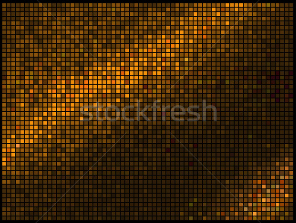 Soyut ışıklar altın disko kare piksel Stok fotoğraf © ESSL