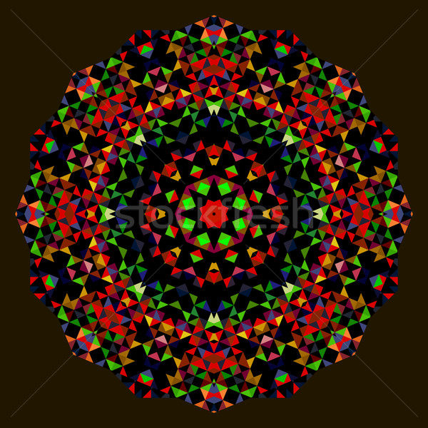 Abstract Round Background. Creative Colorful style vector wheel. Stock photo © ESSL