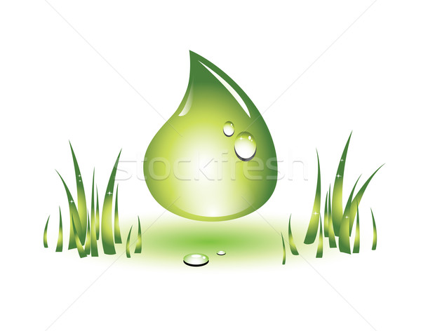 Stock photo: Green drop
