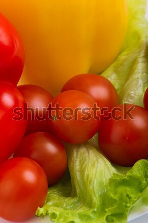 Vegetariano dieta sana verdure fresche foglia verde Foto d'archivio © evgenyatamanenko
