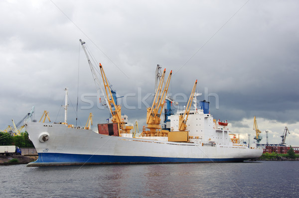 ship and cranes Stock photo © EvgenyBashta