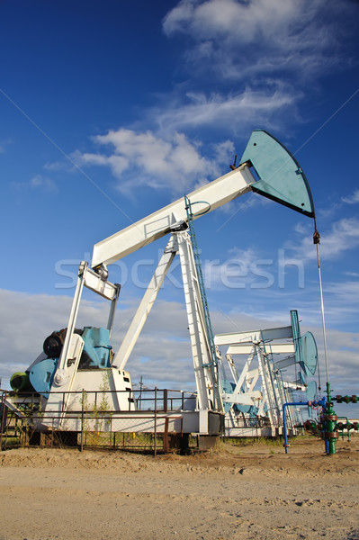 Pumpen Öl westlichen Russland industriellen Stock foto © EvgenyBashta