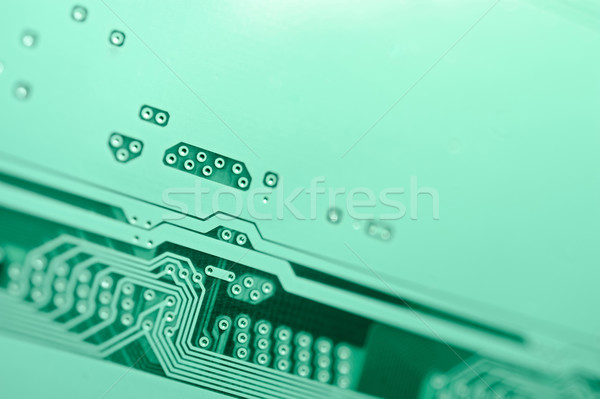 Circuito electrónico macro atención selectiva resumen tecnología Foto stock © EvgenyBashta