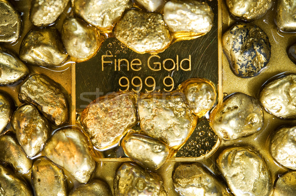 Stockfoto: Zuiver · goud · nat · gouden · water · financieren