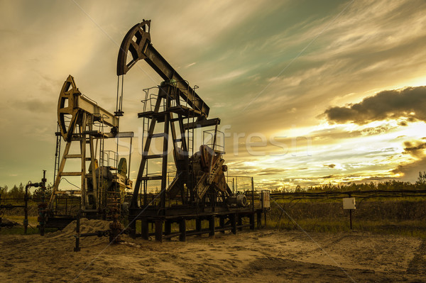 Oil pumps. Stock photo © EvgenyBashta