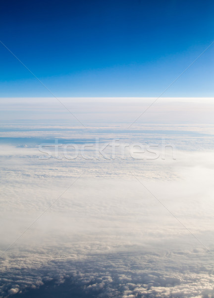 Nuvens avião ver janela natureza beleza Foto stock © EwaStudio