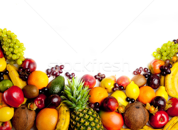 Frutas diferente fresco saboroso legumes isolado Foto stock © EwaStudio