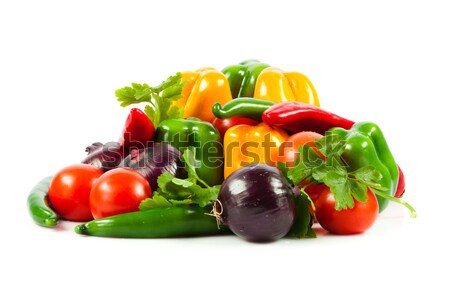 Fresh vegetable isolated on white background.  Healthy Eating. S Stock photo © EwaStudio