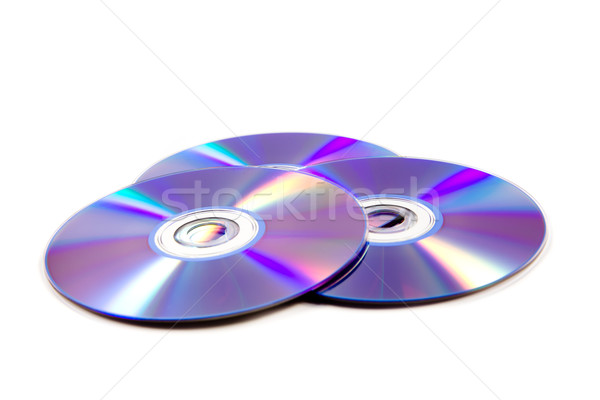 [[stock_photo]]: Cd · disque · blanche · technologie · logiciels