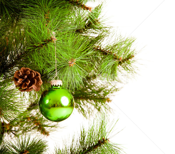 陽気な クリスマス 木材 背景 緑 赤 ストックフォト © EwaStudio