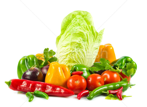 Fresh vegetable isolated on white background.  Healthy Eating. S Stock photo © EwaStudio