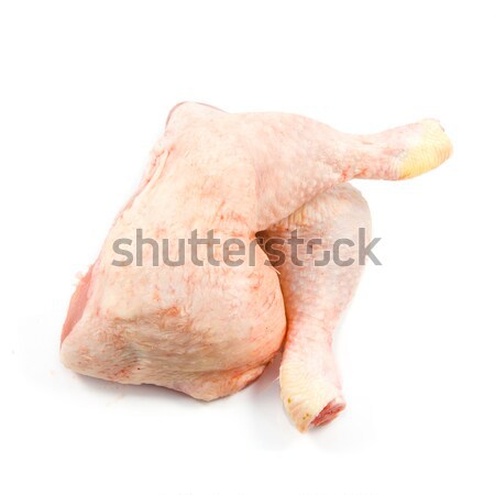 raw chicken legs on a white background.  Fresh raw turkey leg is Stock photo © EwaStudio