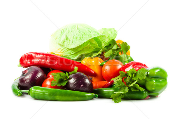 Healthy Eating. Seasonal organic raw vegetables. Stock photo © EwaStudio