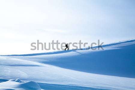 climbing a mountain. alpinists climbing a mountain Stock photo © EwaStudio