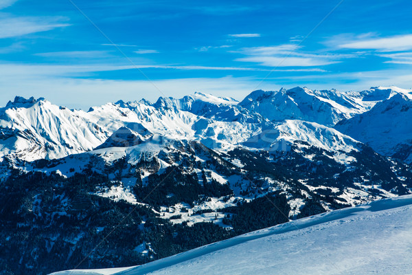 Alpes montanha paisagem inverno natureza mundo Foto stock © EwaStudio