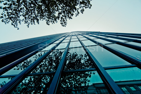 現代 ガラス シルエット 高層ビル ビジネス 建物 ストックフォト © EwaStudio