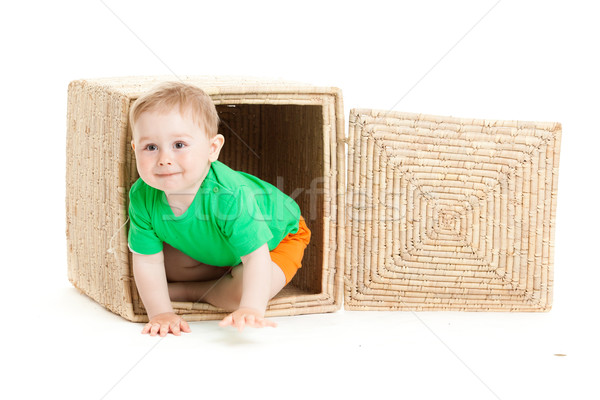 Stockfoto: Weinig · jongen · binnenkant · vak · witte · business