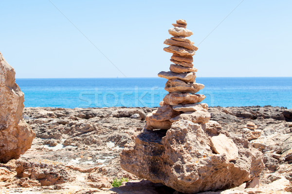 Stack of stones on a seashore.  Stock photo © EwaStudio