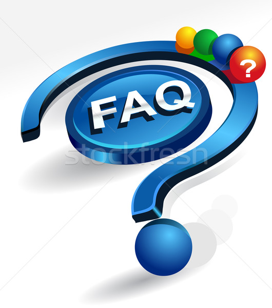 FAQ häufig Fragen Vektor Symbol kann Stock foto © exile7