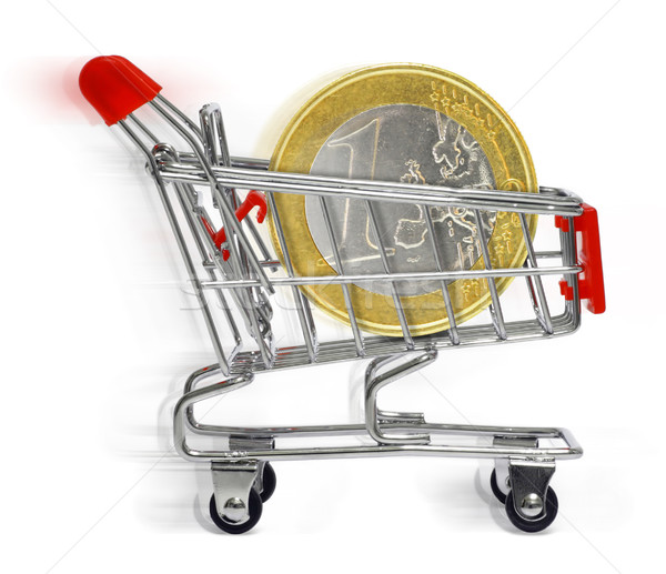 shopping cart with euro coin Stock photo © exile7