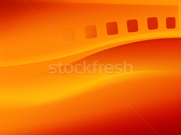 Abstract filmstrip dettaglio film sfondo arancione Foto d'archivio © exile7