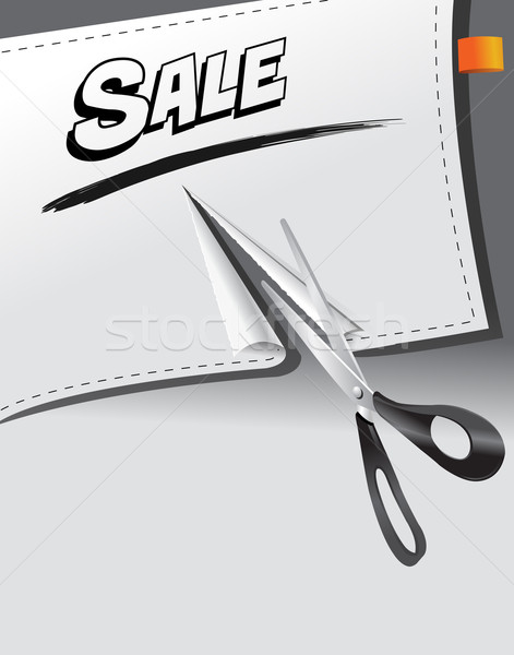 Vânzare steag hârtie avansare mesaj afaceri Imagine de stoc © exile7