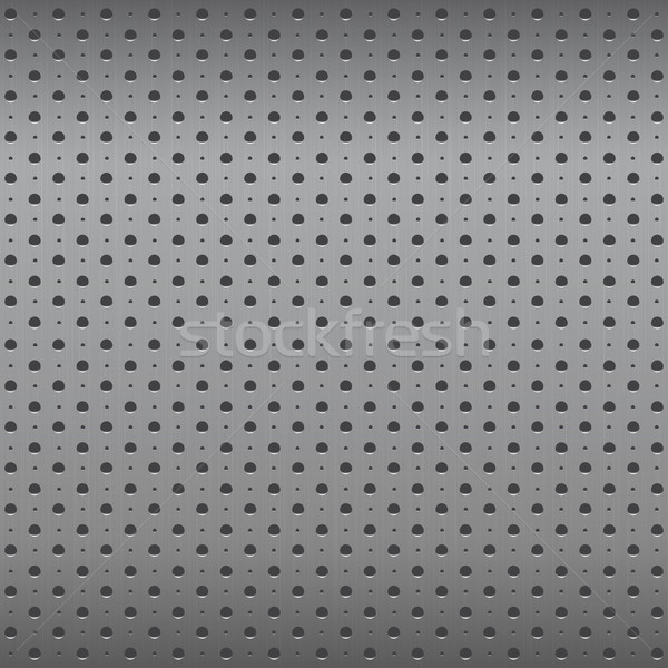 гриль металл бесшовный металлической текстуры вектора стены Сток-фото © ExpressVectors